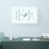 ラストスプラッシュブルーティール(緑がかった色)パームズバチェロレッテ 横断幕 (トレードショー)