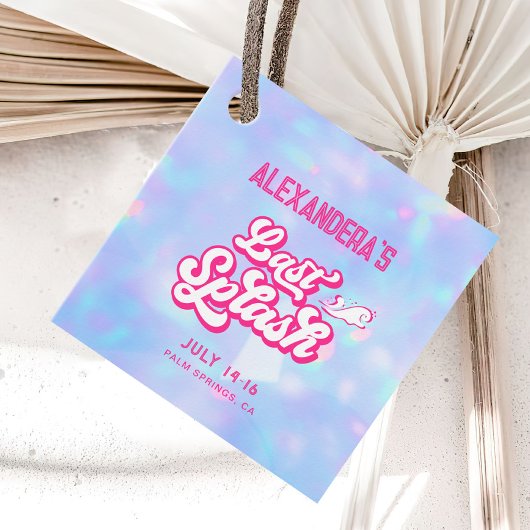 ラストスプラッシュプールパーティー ブライズメイド フェイバータグ