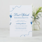 ラストスプラッシュ ネイビーブルーのお姫様 ブライダルシャワーの週末 招待状 (スタンド正面)