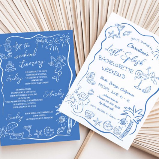 ラストスプラッシュ ハンドドローンビーチウィークエンドバチェロレッテ 招待状