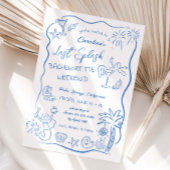 ラストスプラッシュ ハンドドローンビーチウィークエンドバチェロレッテ 招待状