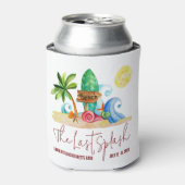 ラストスプラッシュ、ビーチ、サーフィン女子会 缶クーラー (缶正面)