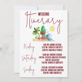 ラストスプラッシュ ビーチ サーフィン ブライズメイドパーティ 招待状 (裏面)