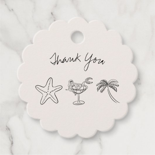 ラストスプラッシュ ブライズメイド 御礼タグ フェイバータグ (正面)