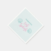 ラストスプラッシュ マーメイド シェル ビーチ ブライズゲットパーティー スタンダードカクテルナプキン (角)