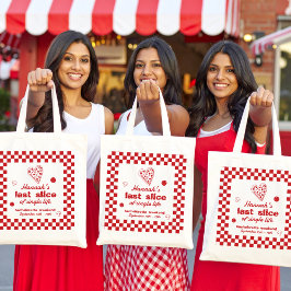 ラストスライス ピザ独身最後の週末パーティーバナー トートバッグ