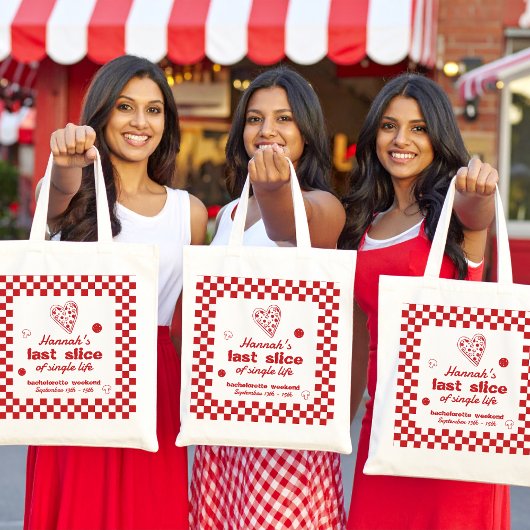 ラストスライス ピザ独身最後の週末パーティーバナー トートバッグ