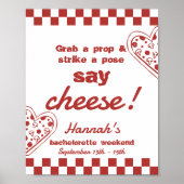 ラストスライス ピザ ブライズメイド フォトブース看板 ポスター (正面)