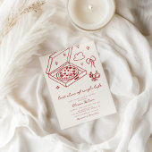 ラストスライス ピザ ブライダルシャワー 招待状