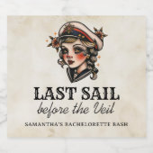 ラストセイルザヴェールレトロバチェロレッテ スパークリングワインラベル (シングルラベル)