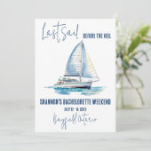 ラストセイルズセーリングバチェロレッテ週末パーティー 招待状 (スタンド正面)