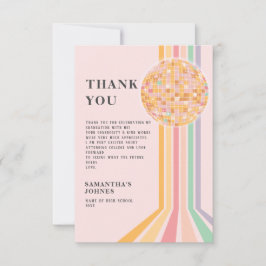 ラストダンスレトロ卒業パーティー サンキューカード