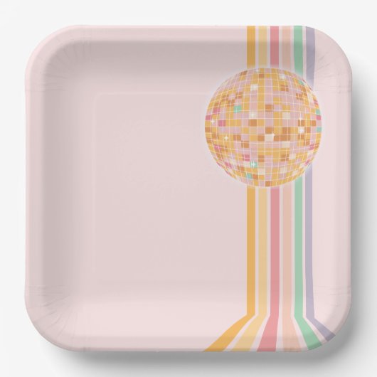 ラストダンスレトロ卒業パーティー ペーパープレート (正面)