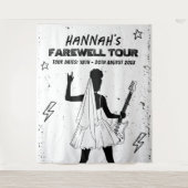 ラストツアーパンクロックバンドバチェロレッテウェルカムサイン タペストリー (正面)