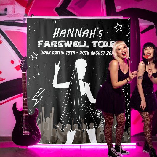 ラストツアーパンクロックバンドバチェロレッテウェルカムサイン タペストリー