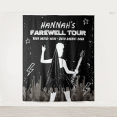 ラストツアーパンクロックバンドバチェロレッテウェルカムサイン タペストリー (正面)