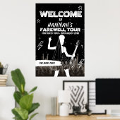 ラストツアーパンクロックバンドバチェロレッテウェルカムサイン ポスター (ホームオフィス)