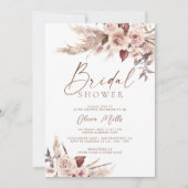 ラストテラエレガントコッタパンパスボホブライダルシャワー 招待状 (正面)