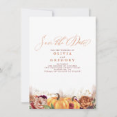 ラストテラコッタフローラパンプキンス秋保存日付 案内状 (正面)