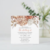 ラストテラコッタ秋フローラ結婚式招待状 (スタンド正面)