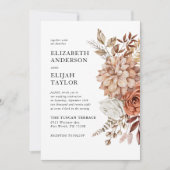 ラストテラコッタ秋結婚フローラ 招待状 (正面)