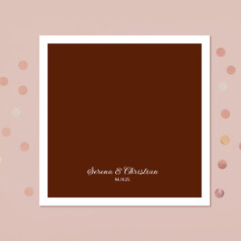 ラストテラコッタ結婚フローラ スタンダードカクテルナプキン