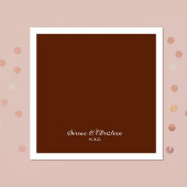 ラストテラコッタ結婚フローラ スタンダードカクテルナプキン