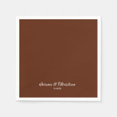 ラストテラコッタ結婚フローラ スタンダードカクテルナプキン (正面)