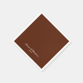 ラストテラコッタ結婚フローラ スタンダードカクテルナプキン (角)