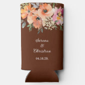 ラストテラコッタ結婚フローラ スリム缶クーラー (裏面)