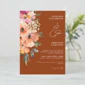 ラストテラコッタ結婚フローラ 招待状 (スタンド正面)