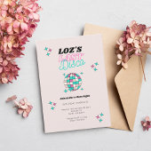 ラストディスコネオンピンクヘンパーティの招待状 招待状