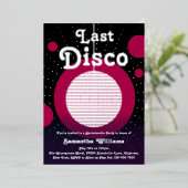 ラストディスコバチェロレッテフォイル招待状 箔招待状 (立ち正面)