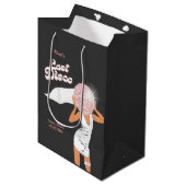 ラストディスコバチェロレッテブラック ミディアムペーパーバッグ (正面アングル)