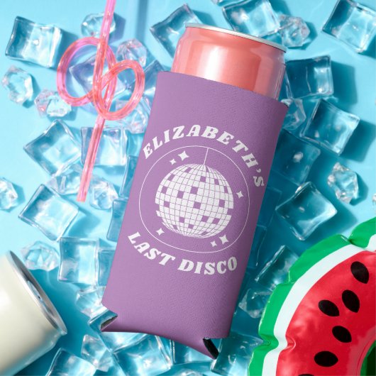 ラストディスコレトロバチェロレッテディスコボール スリム缶クーラー (インサイチュ 夏)