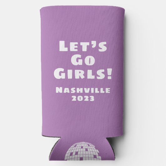 ラストディスコレトロバチェロレッテディスコボール スリム缶クーラー (裏面)