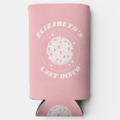 ラストディスコレトロバチェロレッテディスコボール スリム缶クーラー (正面)