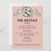 ラストディスコレトロバチェロレッテ招待状 招待状 (裏面)