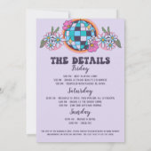 ラストディスコレトロバチェロレッテ招待状 招待状 (裏面)