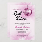 ラストディスコレトロバチェロレッテ週末パーティー 招待状 (正面/裏面)