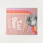 ラストディスコレトロピンクバチェロレッテ週末 タペストリー (正面(横))