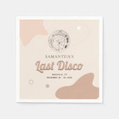 ラストディスコレトロ独身最後のバーティー用紙 スタンダードカクテルナプキン (正面)