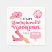 ラストディスコロデオ独身最後の夜 スタンダードカクテルナプキン (正面)