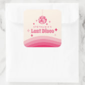 ラストディスコ独身最後のパーティー カスタムステッカー スクエアシール (バッグ)