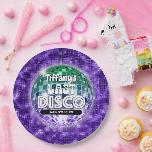 ラストディスコ独身最後のパーティー ペーパープレート (パーティー)