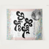 ラストディスコ独身最後の夜背景 コンフェッティ タペストリー (正面(横))