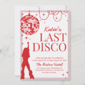 ラストディスコ独身最後の週末の予定 招待状 (正面)