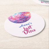 ラストディスコ・バチェロレッテパーティー | ペーパコースター ラウンドペーパーコースター (アングル)