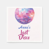 ラストディスコ・バチェロレッテパーティー | ペーパーナプキン スタンダードカクテルナプキン (正面)
