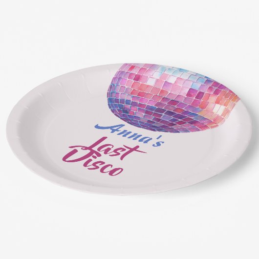 ラストディスコ・バチェロレッテパーティー | ペーパープレート (アングル)